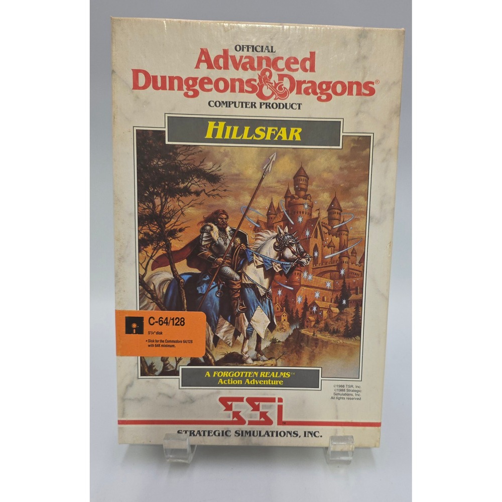 Dungeons & Dragons Hillsfar Commodore‎ 64 128 C64/128 Game D&D Forgotten Realms